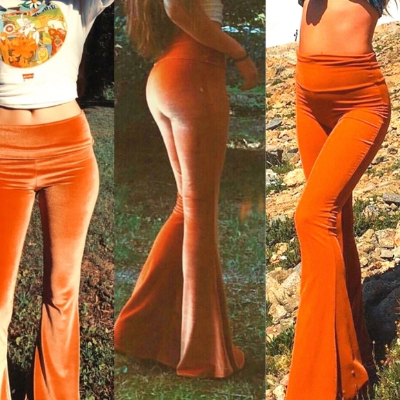 Home Cooked Karma Velvet Bell Bottoms - Picture 6 of 13